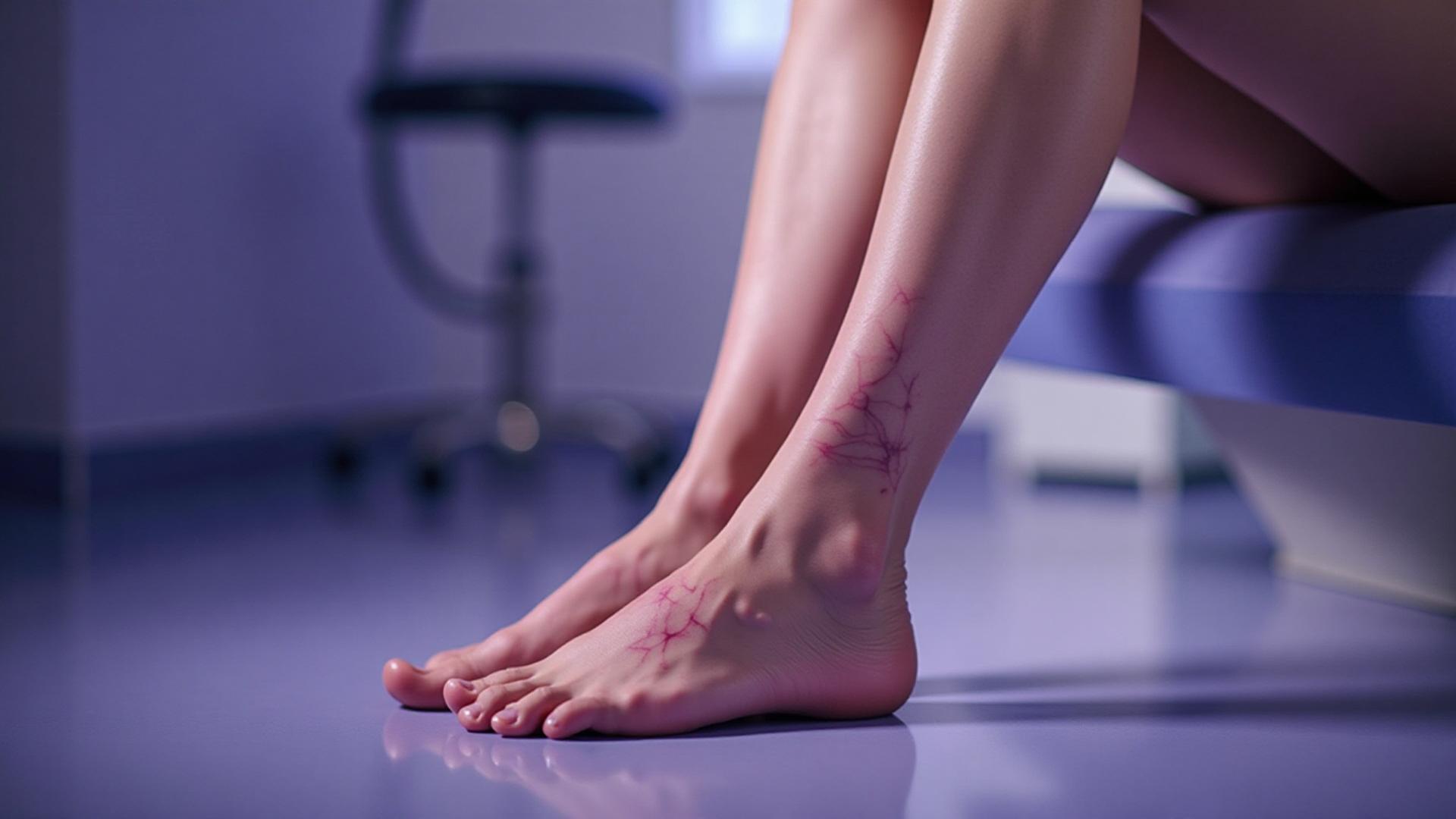 Besenreiser an den Beinen