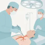 Chirurgische Intervention am Brustkorb, Herzgefäße.