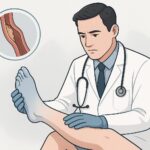 Durchblutungsstörungen in Beinen darstellen