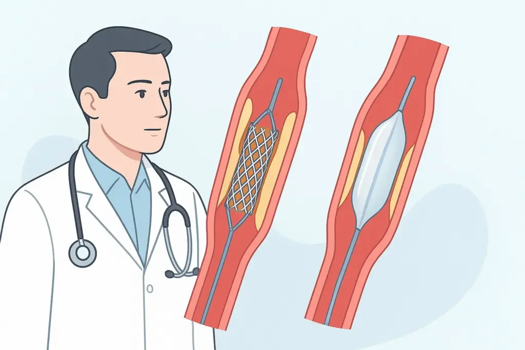 Gefäße Untersuchungsergebnisse in Grafikform.