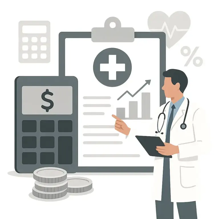 Kosten und Kasse Grafikanzeige.