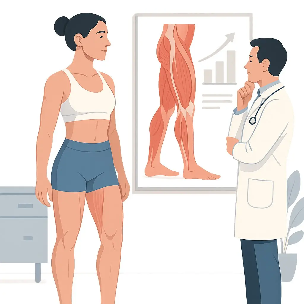 Krafttraining bei Lipödem zur Muskelbildung.