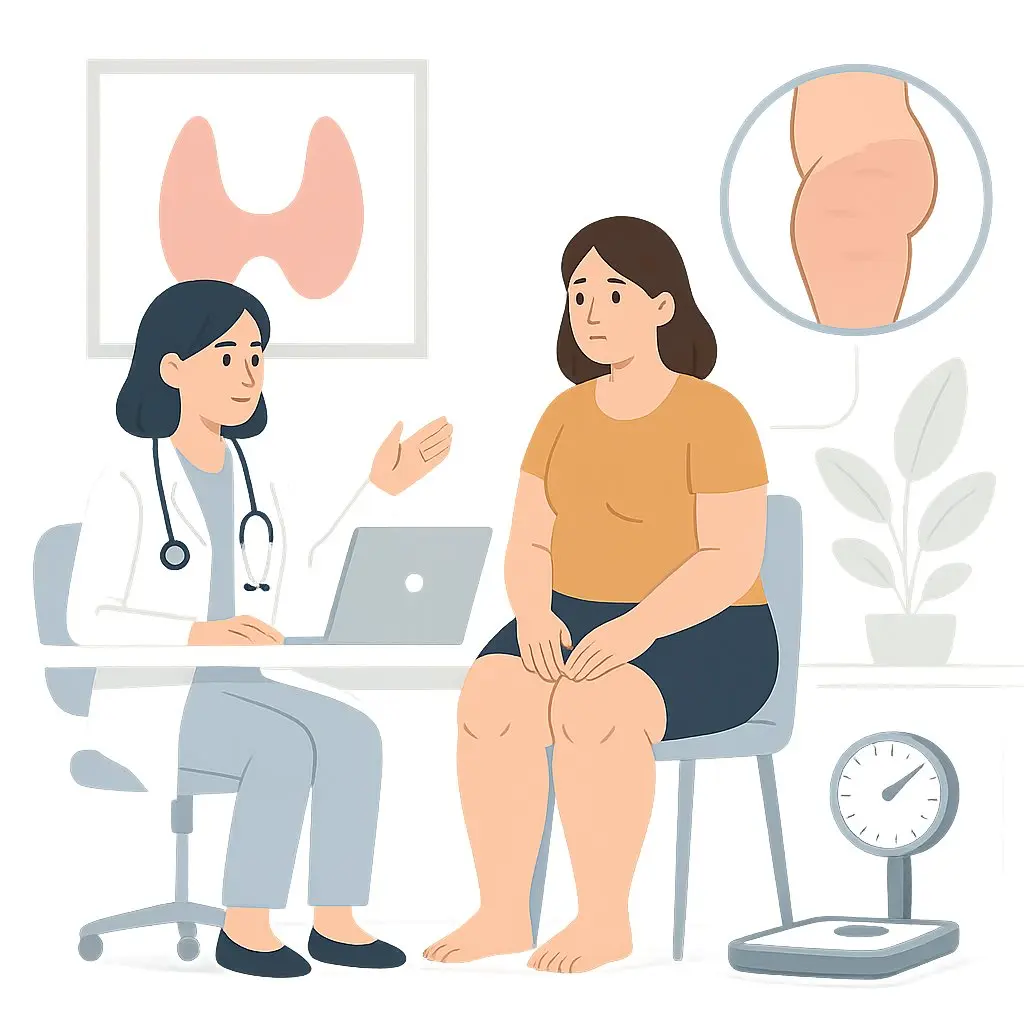 Lipödem und Schilddrüse, Hashimoto Erklärung.