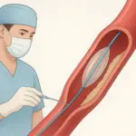 Medizinische Grafik zur Gefäßgesundheit.