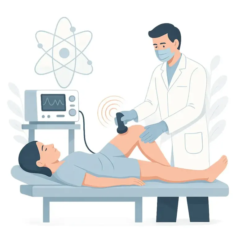 Radiofrequenzablation gegen Krampfadern.