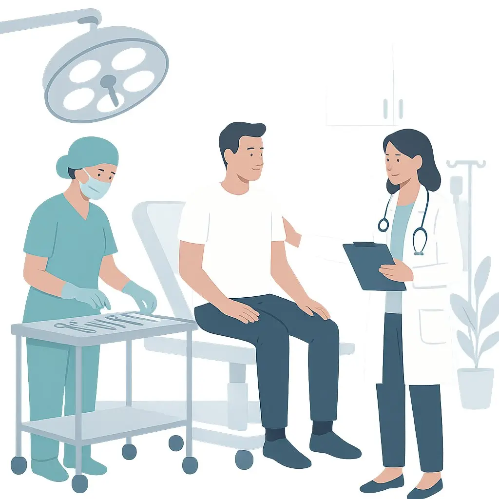 Schritt-für-Schritt-Ablauf der ClosureFast-Behandlung.