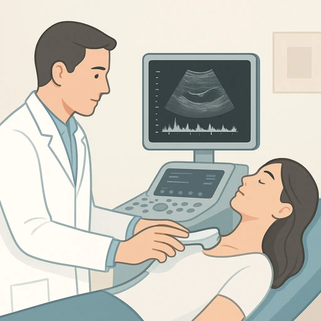 „Ultraschalluntersuchung von MD Moshar“