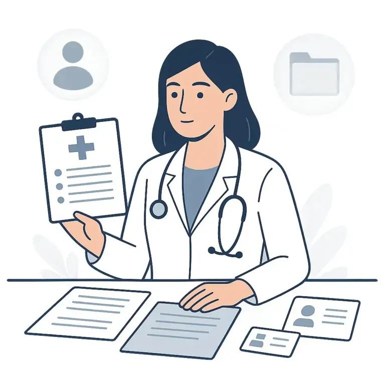 Vorbereitung auf einen Gefäßtermin