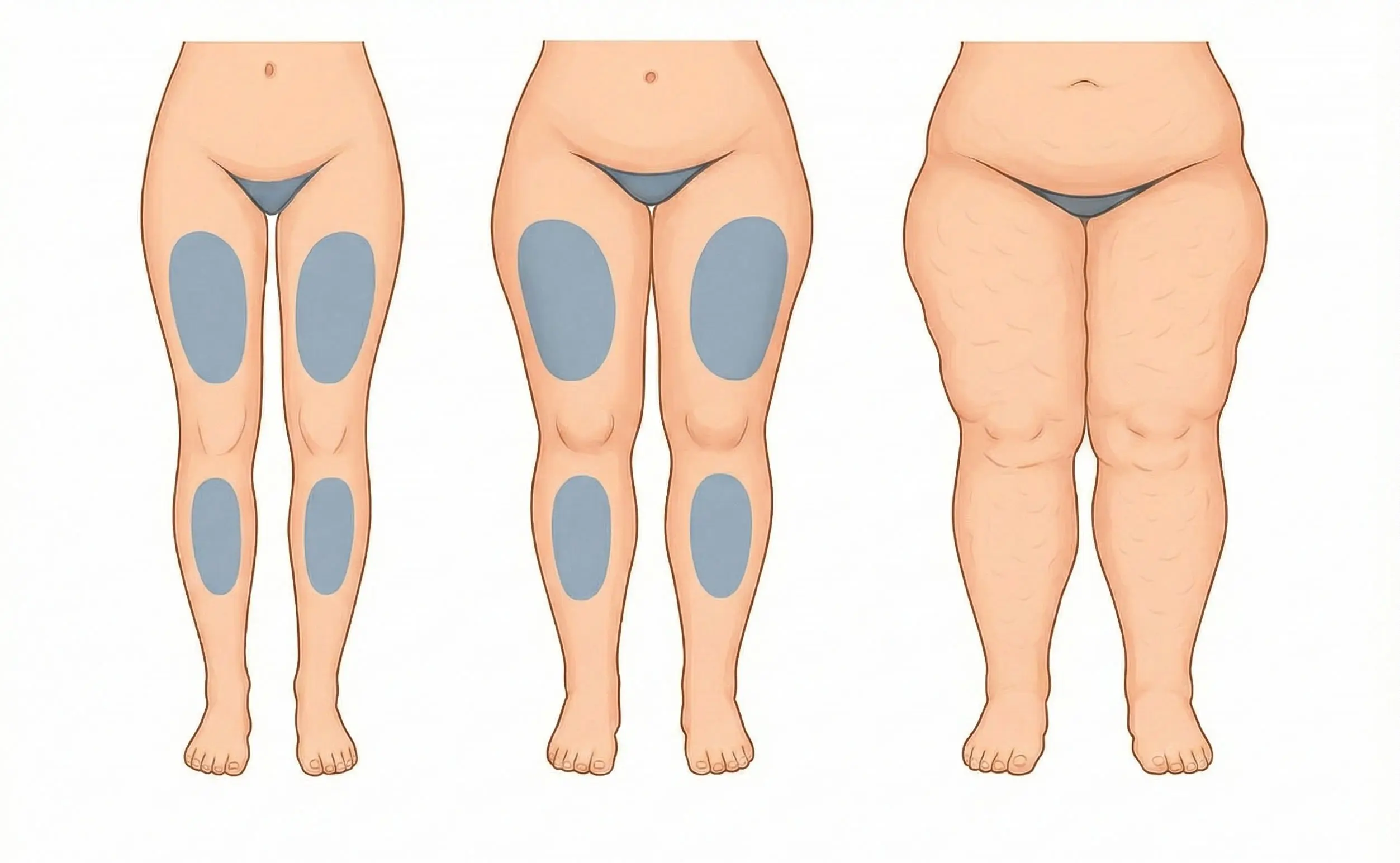 Stadien des Lipödems